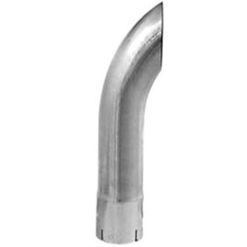 4" x 24" Curved ID Aluminized Exhaust Stack Pipe K4-24EXA